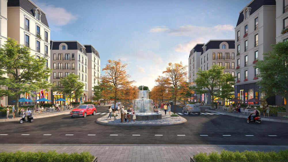 KHU SHOPHOUSE Cư dân The Charm An Hưng còn dễ dàng tiếp cận khu vực liền kề shophouse với đa dạng tiện ích mua sắm, giải trí.