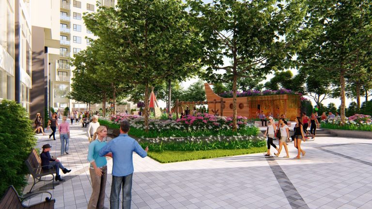 KHU VƯỜN TRÊN MÁI Là một trong những tiện ích thú vị của The Charm An Hưng khi chỉ có cư dân mới có thể sử dụng với các khu dưỡng sinh, thiền, chơi cờ,...